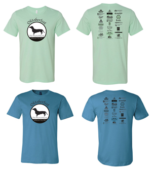 Designs for 2018 Oktoberfest t-shirt in green and blue