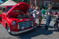 Crowds enjoyed the wide variety of beautiful cars and trucks during the car show at Oktoberfest 2015.