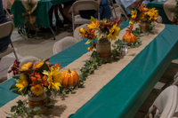 Oktoberfest 2016 table setting at German Heritage night.