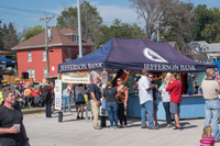 Old Munichburg Oktoberfest 2018. Old Munichburg information booth.